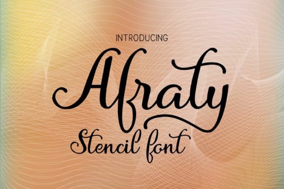 Afraty Stencil: Unlocking the Beauty of Modern Script for Your Creative Projects