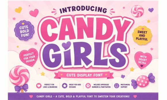 Candy Girls: A Sweet Display Font for Creative Projects