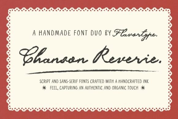 Chanson Reverie: Capturing Handmade Warmth in Your Design Projects