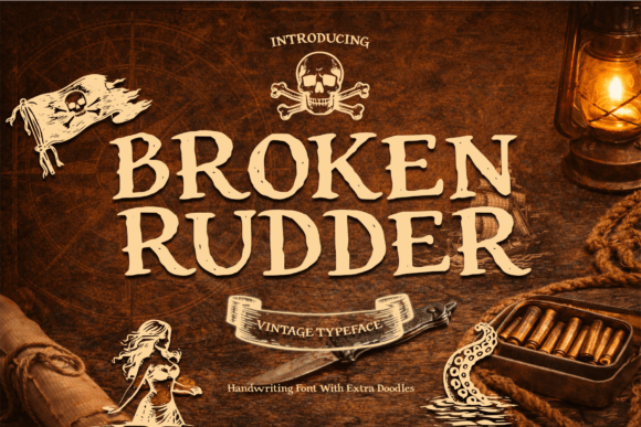 Evaluating Broken Rudder: A Deep Dive into This Vintage Nautical Typeface
