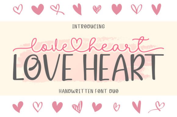 Love Heart Duo: The Perfect Font Pairing for Creative Projects