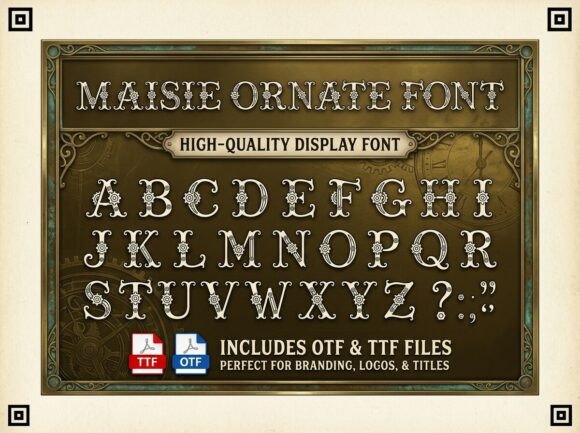 Maisie: The Ornate Font That Brings Victorian Craftsmanship to Your Modern Projects