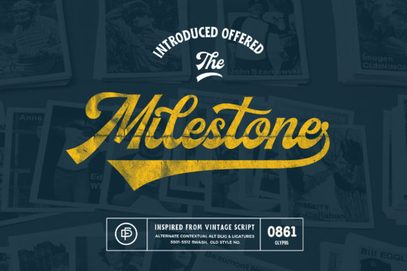 Milestone: Reviving Vintage Charm with a Duo Font for Modern Design