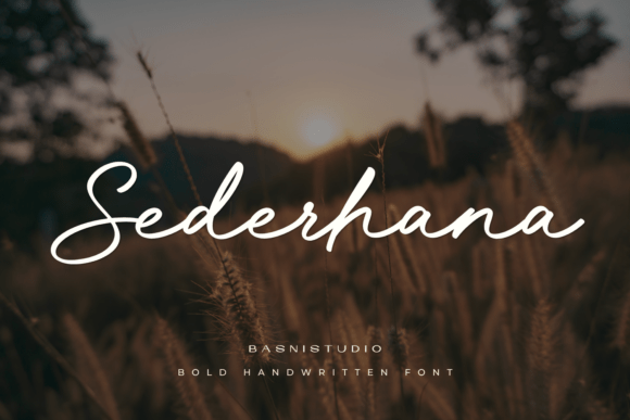 Sederhana: The Font That Brings Warmth and Authenticity to Your Designs