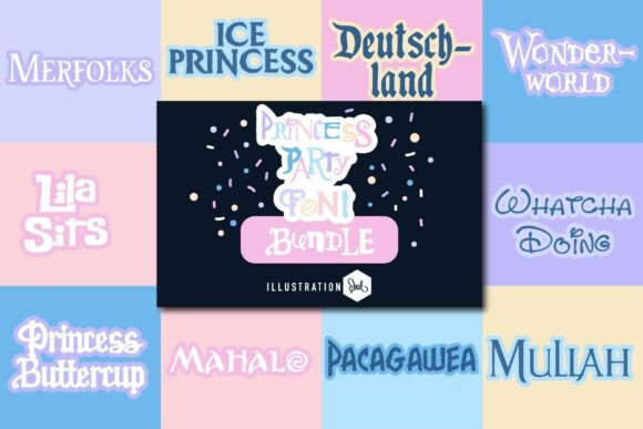 Unleash Royal Creativity with the Princess Party Font Bundle