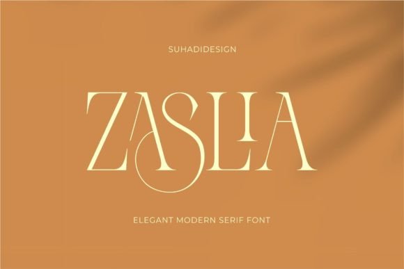 Zaslia: The Elegant Ligature Serif Font Elevating Modern Design
